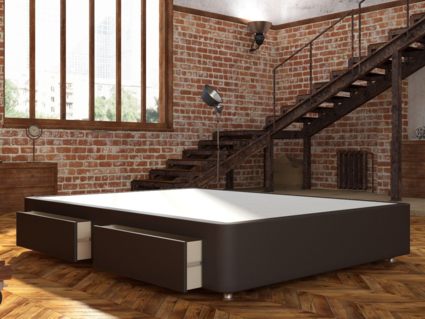 Кровать Mr.Mattress Site Box экокожа Brown 264