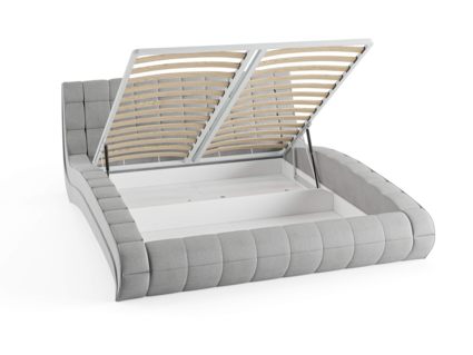 Кровать Сонум Milano Рогожка Мокко (с подъемным механизмом) 80х200