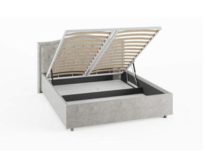 Кровать Сонум Ancona Экокожа Белая (с подъемным механизмом) 80х190